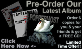 Album promotion banner for Poppermost sunshine pop band.